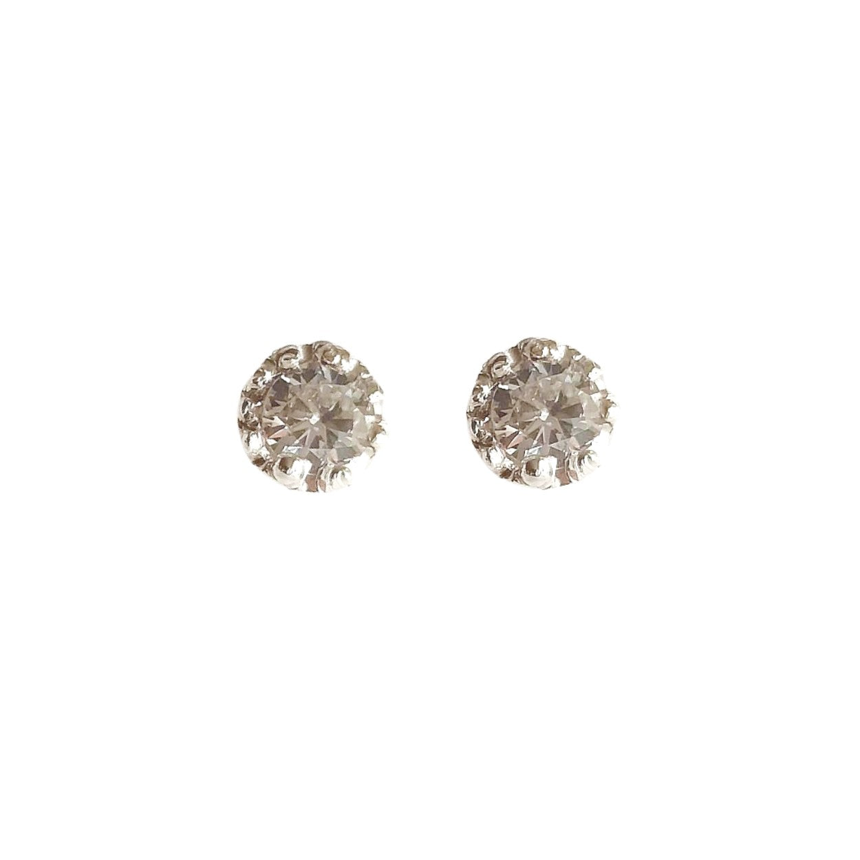Women’s Nova Starburst Round Diamond Silver Earrings Lily Flo Jewellery