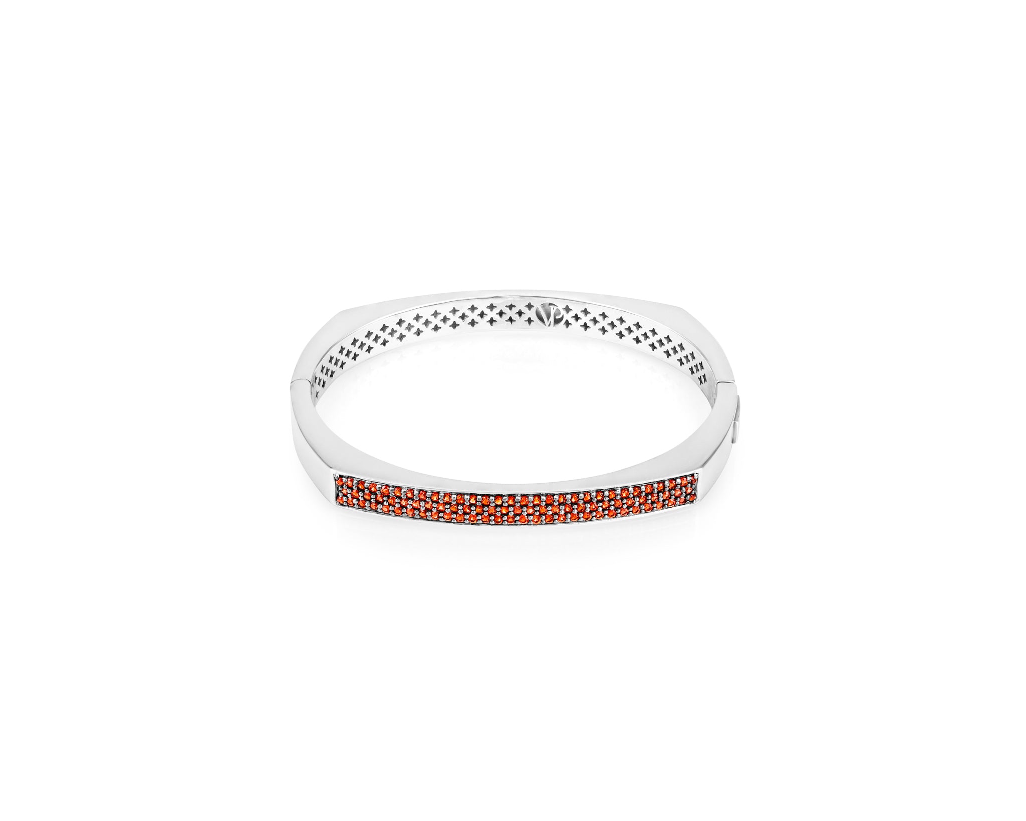 Women’s Toulouse Garnet Gemstone Bangle In Solid Sterling Silver By Vincent Peach Vincent Peach Fine Jewelry