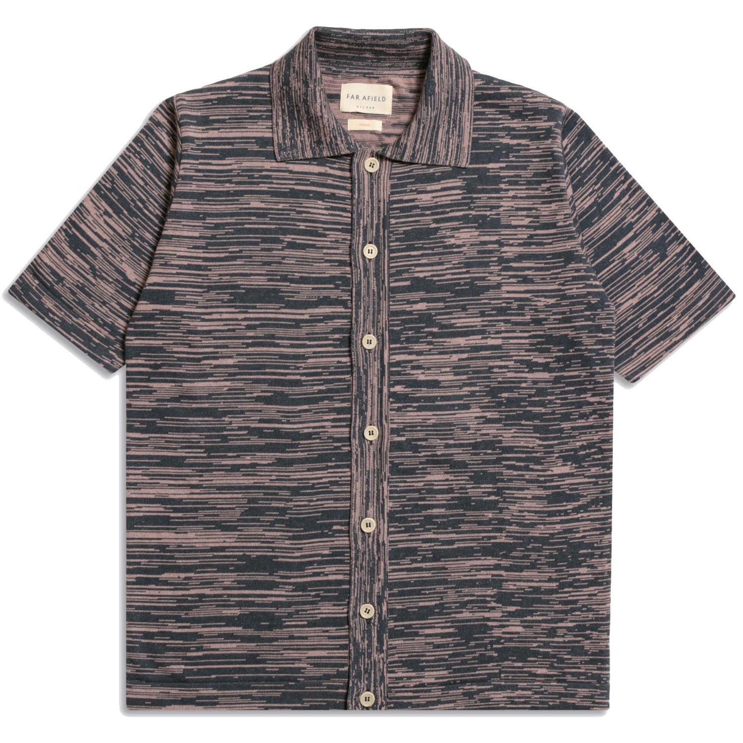 Peraluna Men's Velzy Cardigan - Twisted Yarn Blue / Mauve In Blue/purple