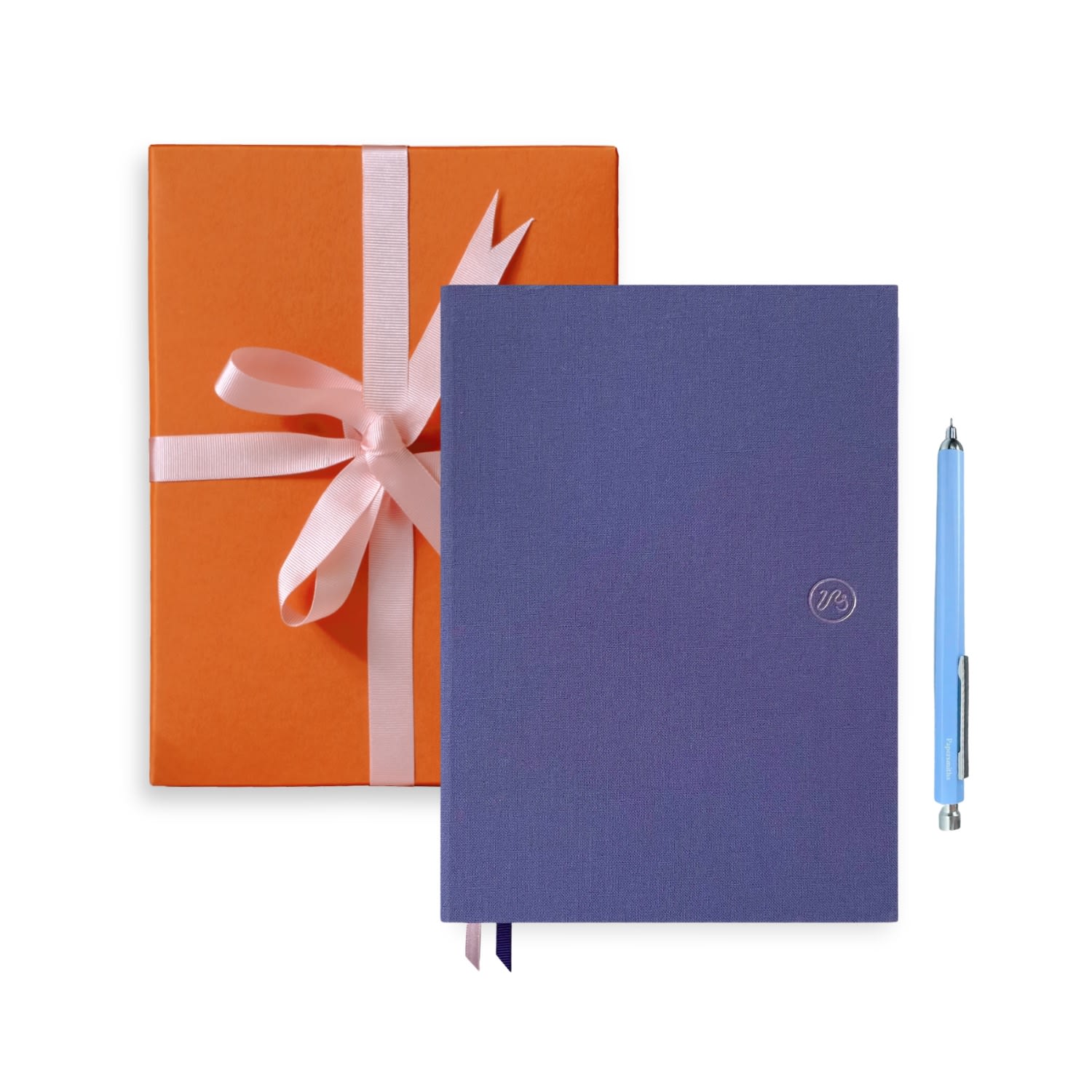 Pink / Purple Wisteria Purple Notebook & Primo Pen Duo - Gel One Size Papersmiths