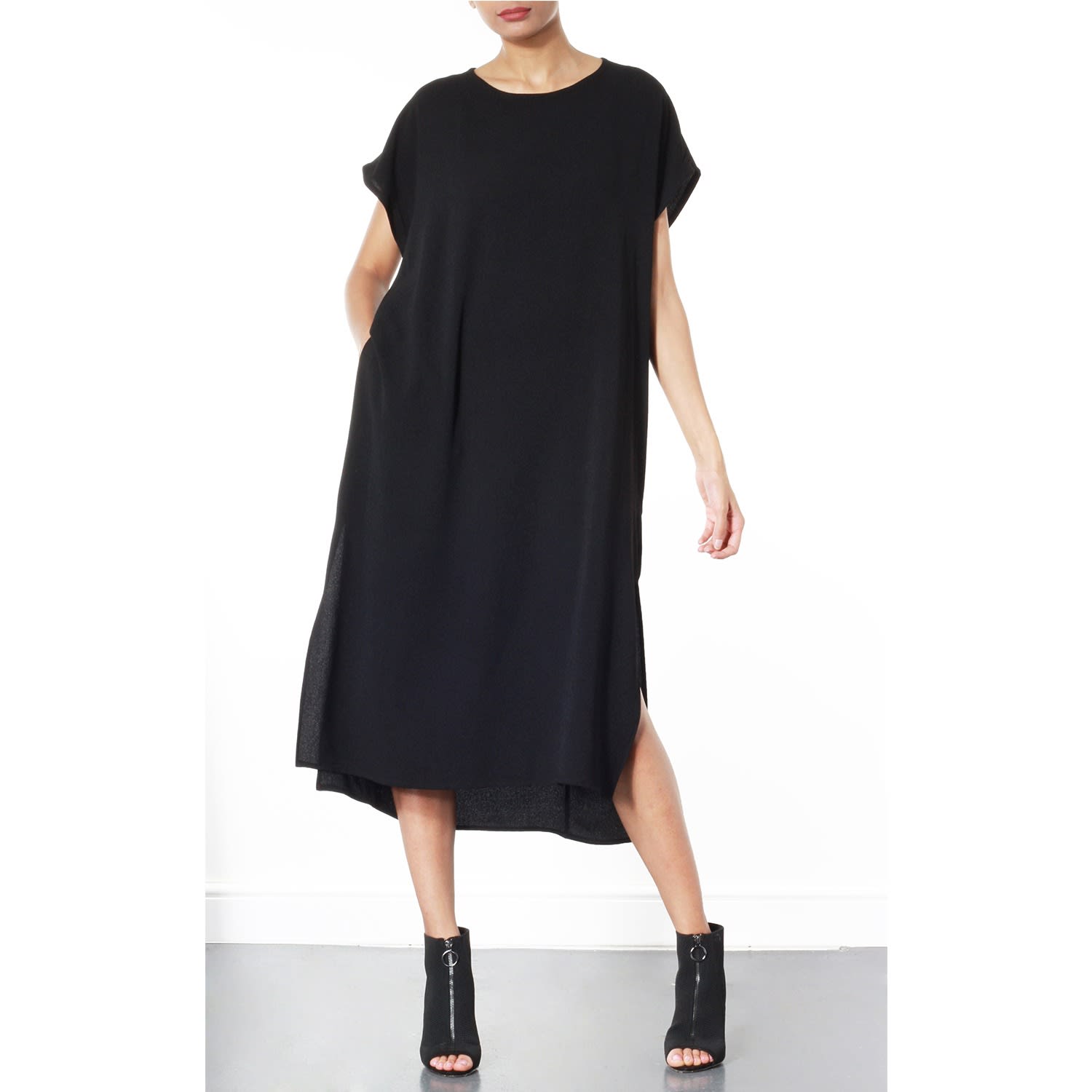 Tolson Black Asymmetric Dress