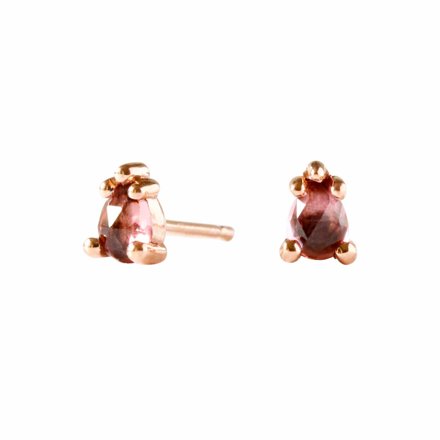 Lee Renee Women's Pink Tourmaline Earrings - Rose Gold In Gold
