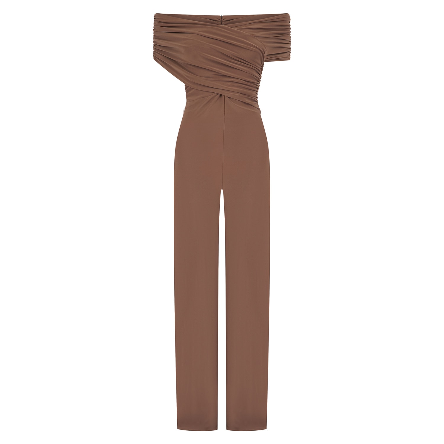 Women’s Brown Muscari Jumpsuit In Woodsmoke Tan Small Celestine & Mae