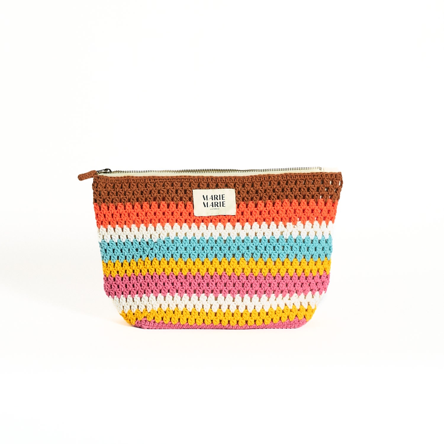 Marie Marie Women's Blue / Yellow / Orange Moi Pouch Large In Multi