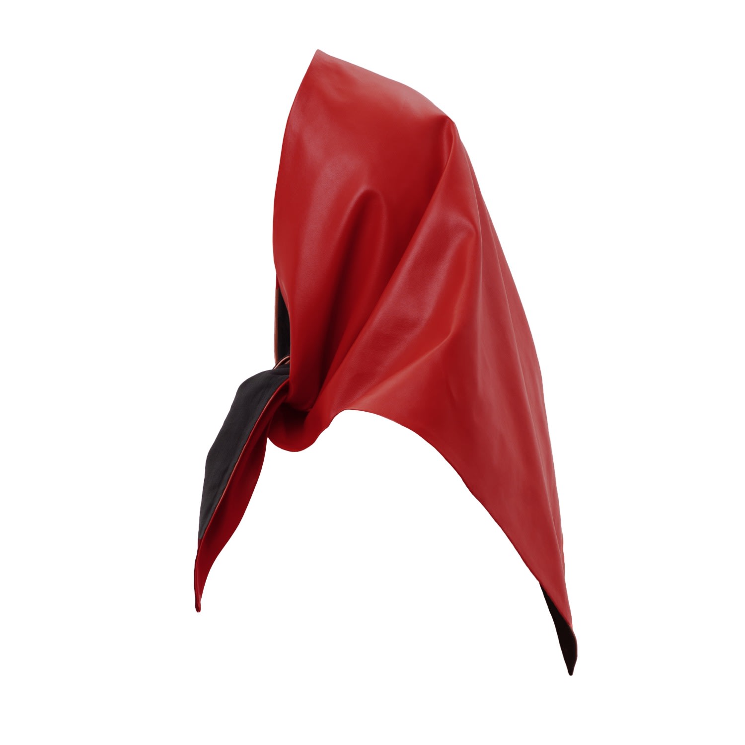 Julia Allert Women's Faux Leather Shawl Scarf Red In Red