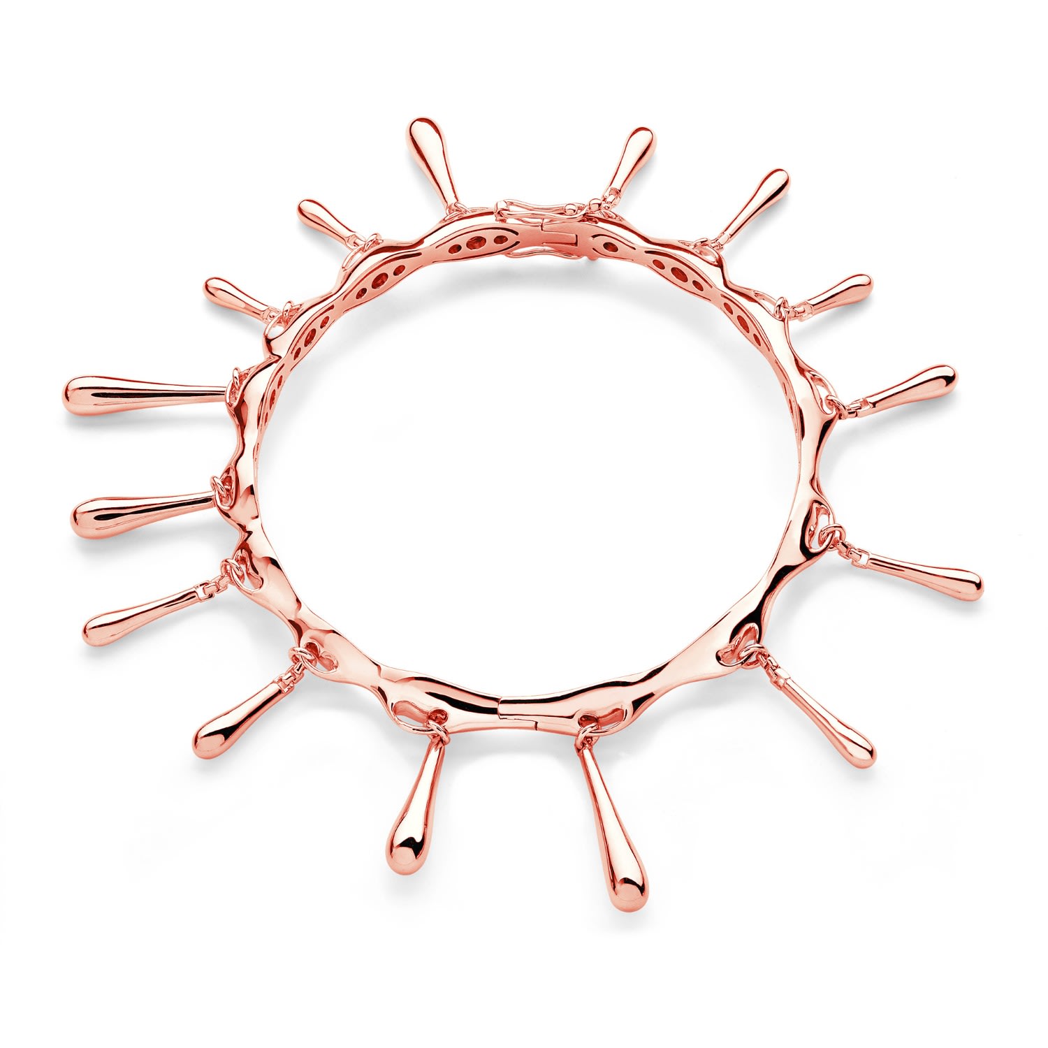 Women’s Rose Gold Short Drop Bangle Lucy Quartermaine