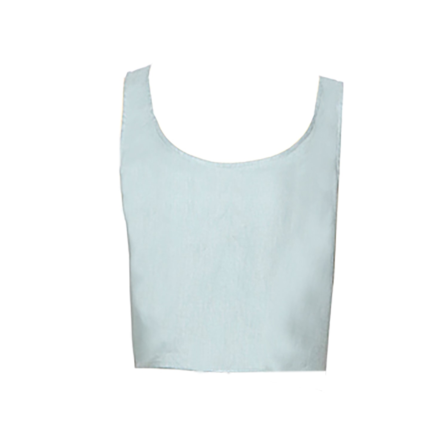Flora By Alexandria Women's Khatie Blue Linen Tank In Blue