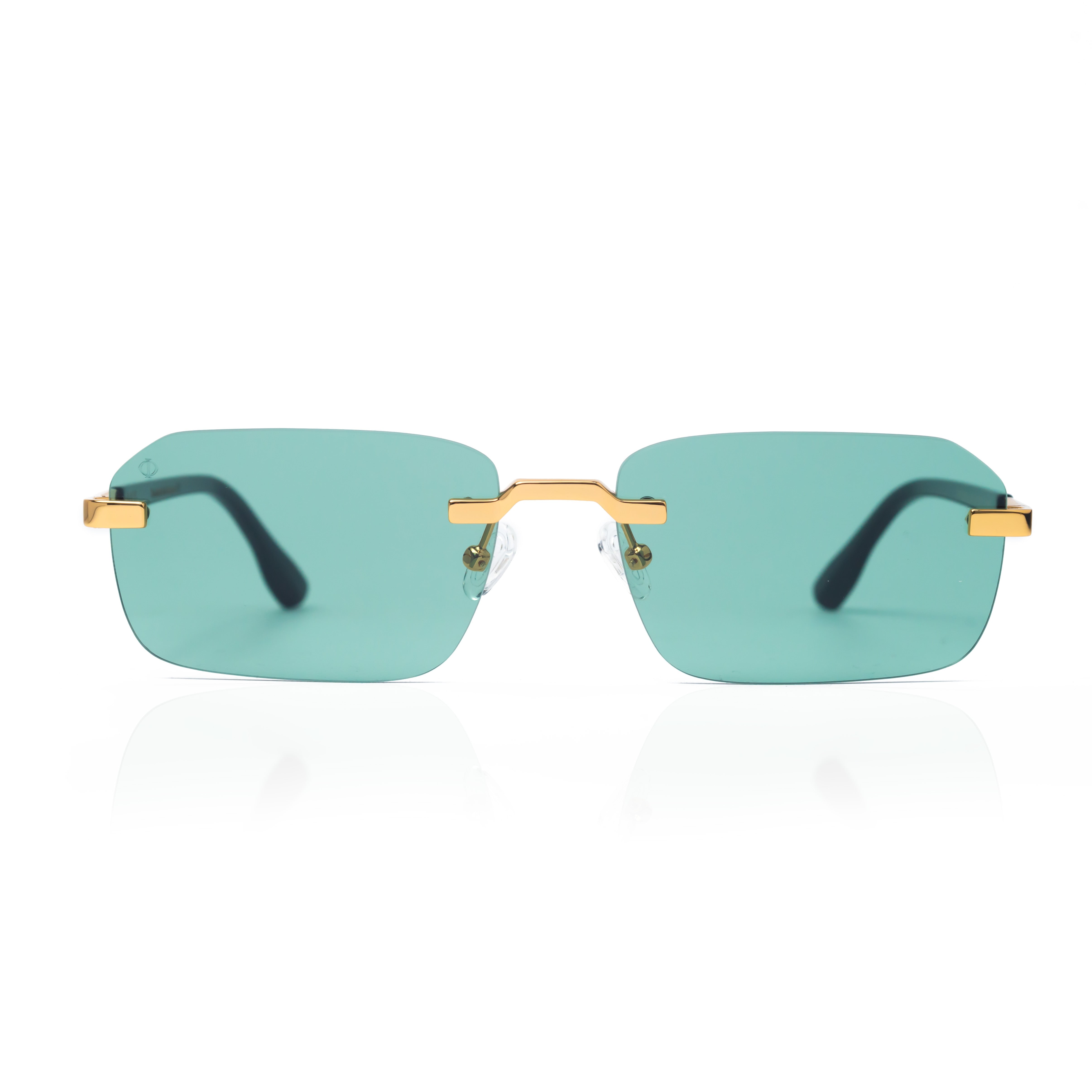 Faos Concept Men's Green / Black Mycenae In Gold Metalic With Ivy Green Lenses In Multi