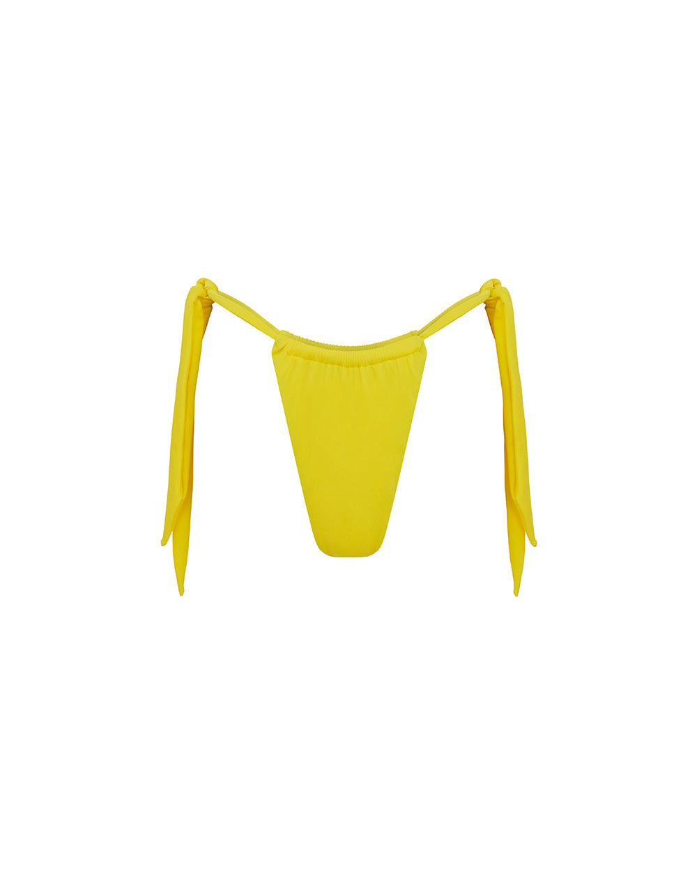 Let's Swim Women's Yellow / Orange Yellow Tie Side Bikini Bottom In Yellow/orange