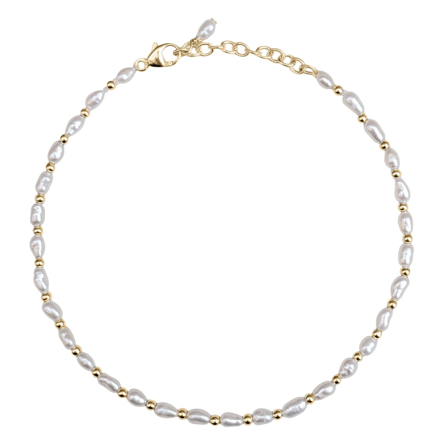 Women’s Nina Tiny Pearl And Bead Gold Filled Bracelet Kiri & Belle