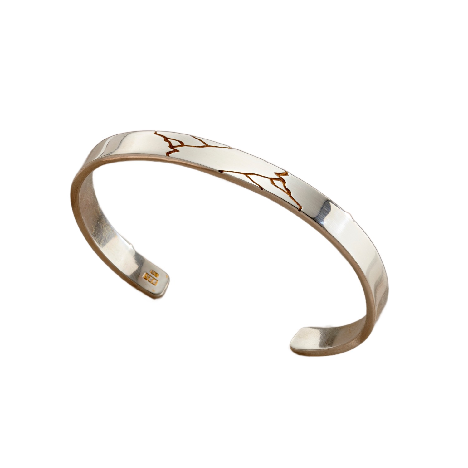 Kintsugi Cuff Bangle | Posh Totty Designs | Wolf & Badger