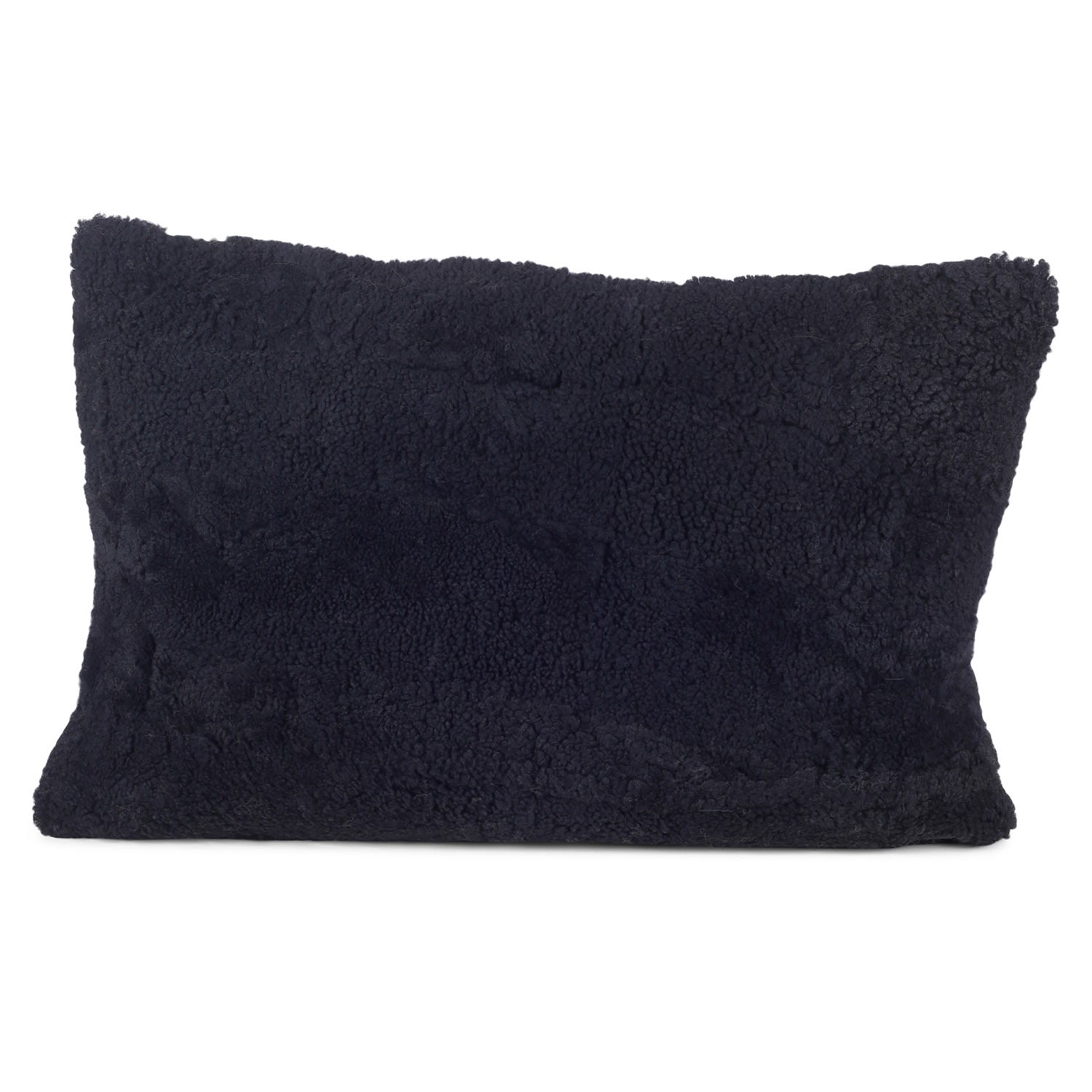 Lina Lamb Fur Cushion Cover - Black One Size Tirillm