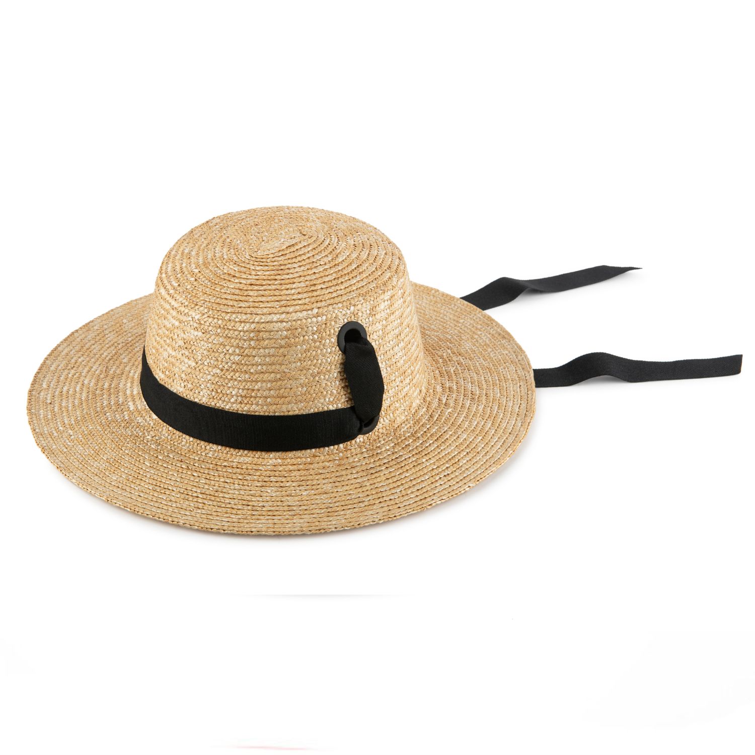 Neutrals Womens Boater Straw Hat Large Justine Hats