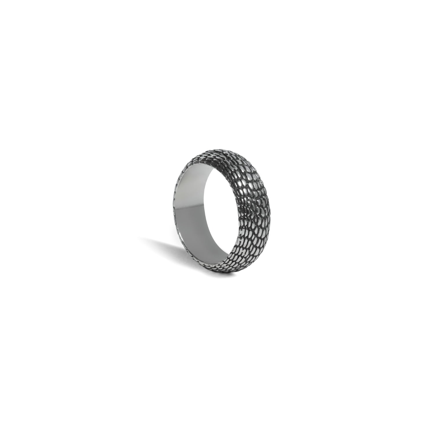 Men’s Caiman Silver Ring Wild Sons