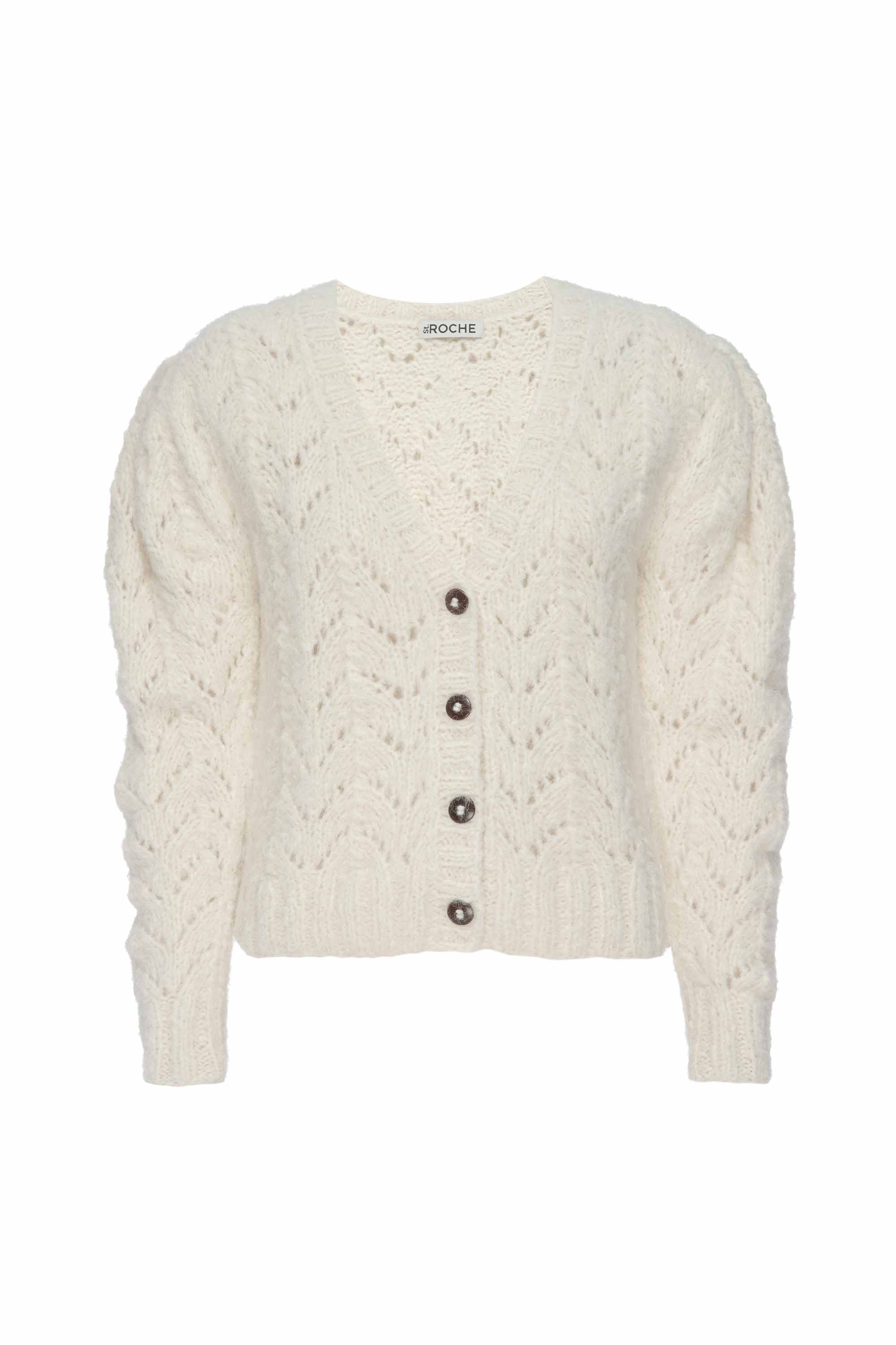 Women’s White Maeve Cardigan - Ivory Extra Small St. Roche