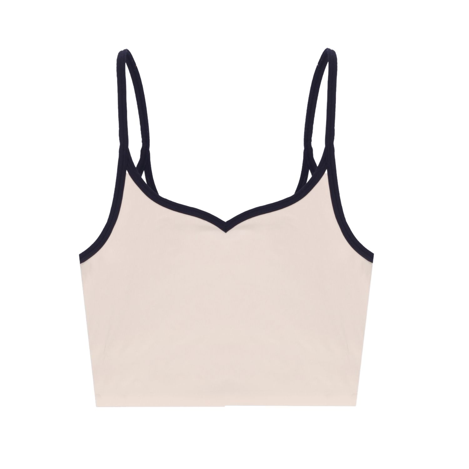 Women's White Grace Long Bra - Vanilla | Medium | Yorstruly