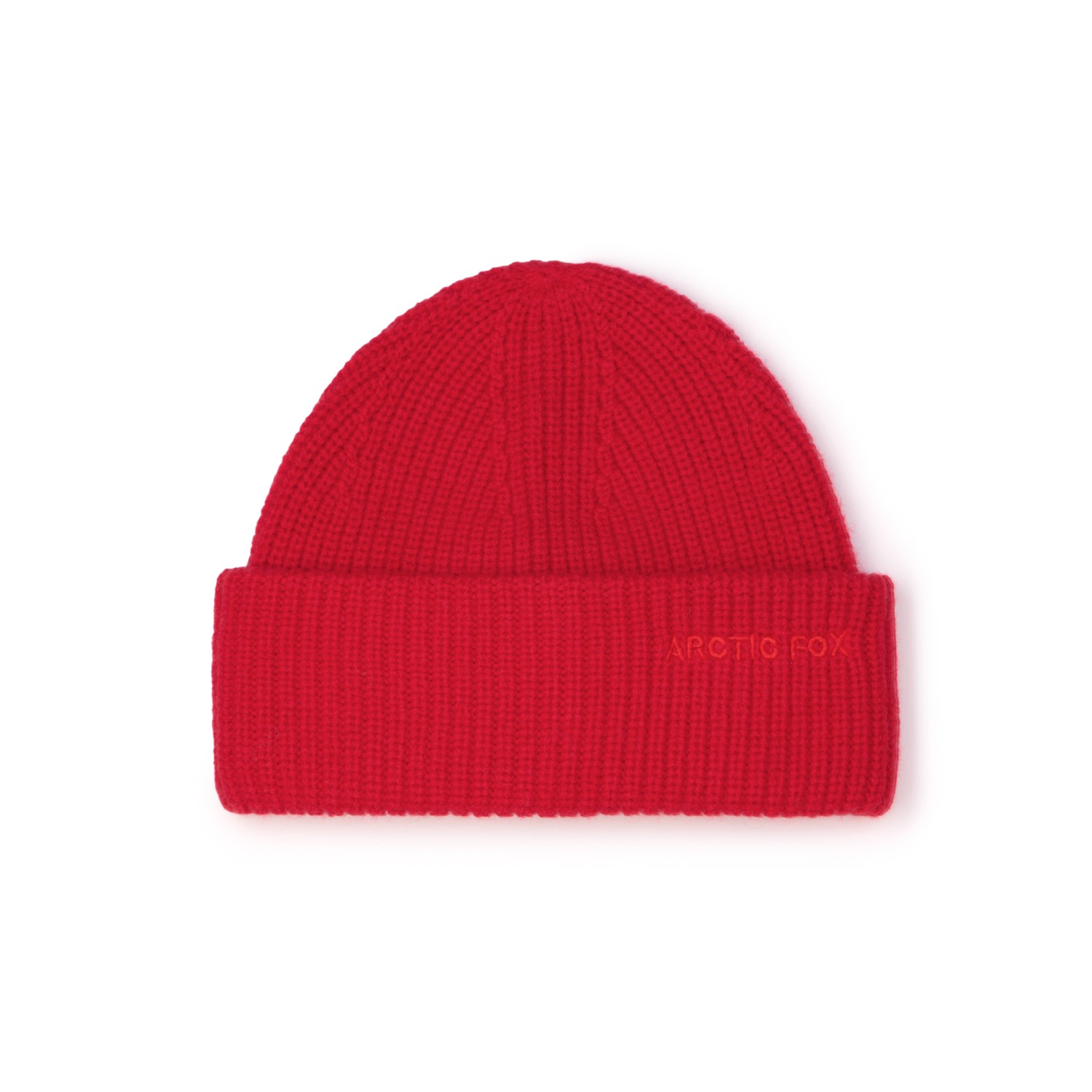 Women's Embroidered Merino Wool Beanie - Flame Red | Arctic Fox & Co.