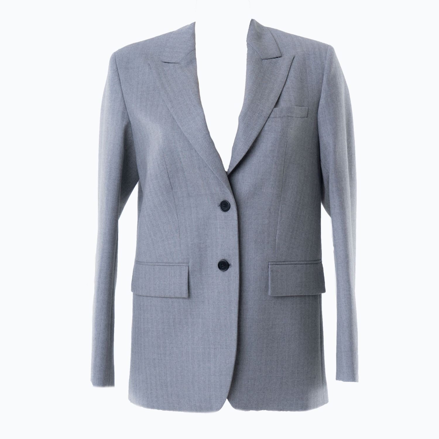 Altramoda Redressing The World Women's Oversized Blazer In Responsible Wool Grey In Grey