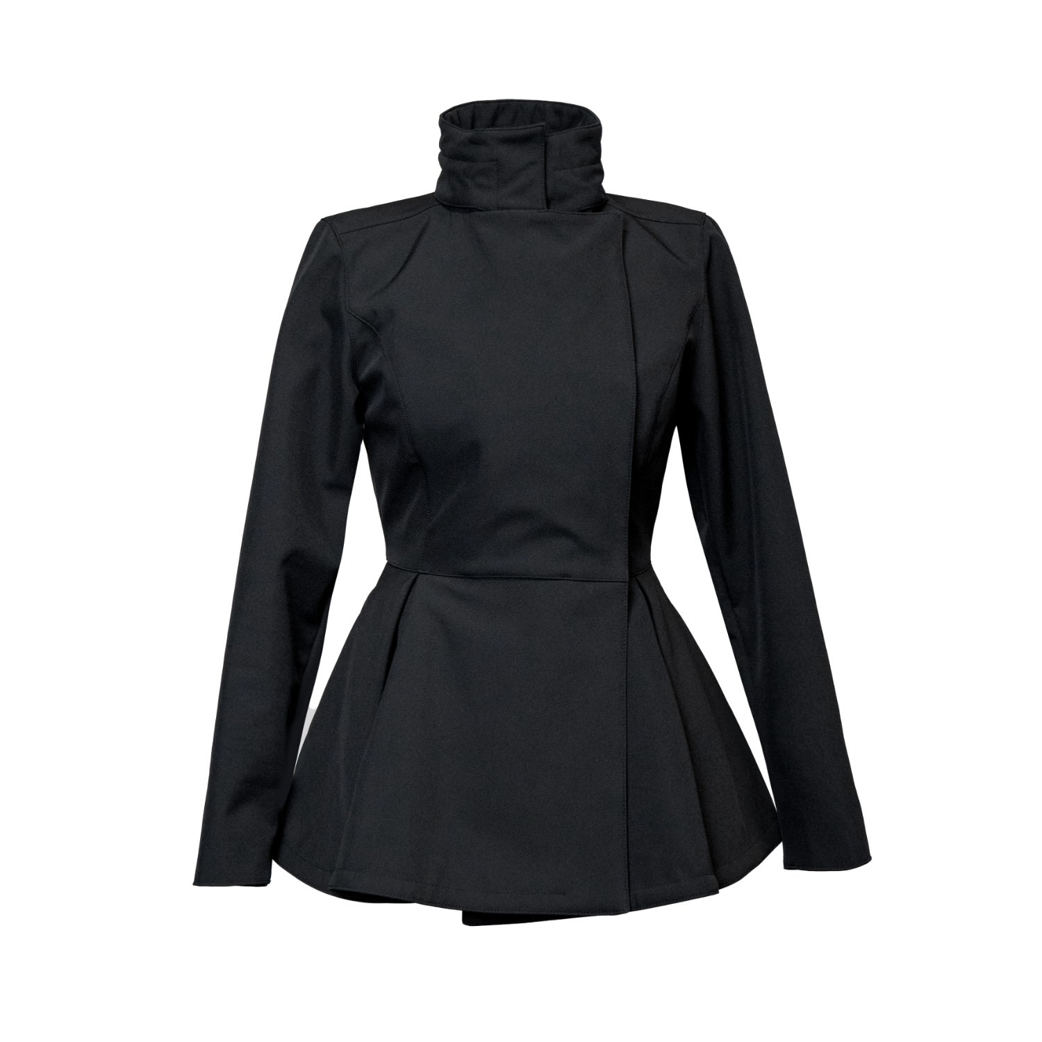 Women’s Black Jacket With Detachable Hood: Evening Blush Large Rainsisters