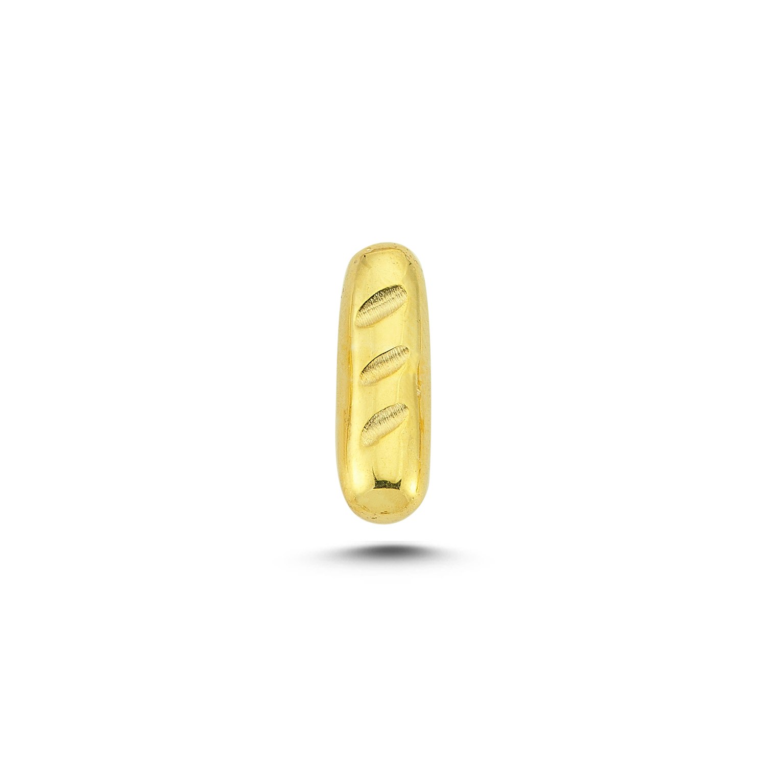 Ecce | Artisan Diamonds Women's Gold 925k Sterling Silver Baguette Bread Mini Pin In Gold