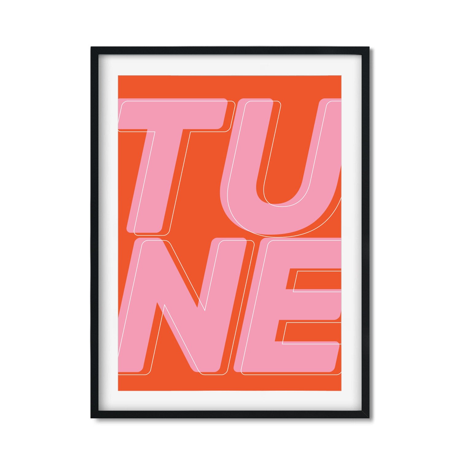 Pink / Purple Tune Art Print A3 297 X 420Mm The Native State