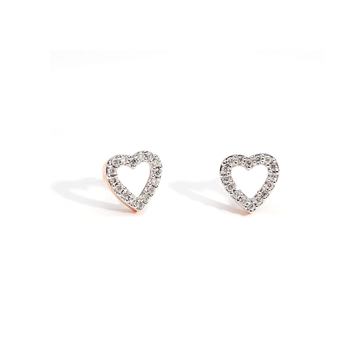 rose gold ear studs