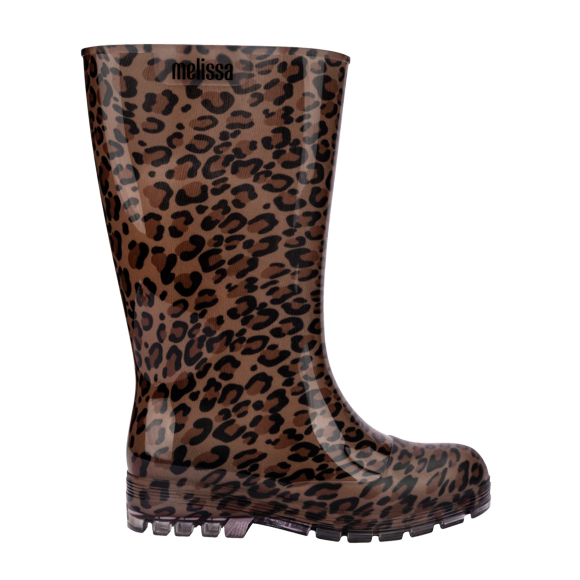 Melissa Jelly Rain Boot In Glass/brown/black, Women's At Urban Outfitters In Black/brown