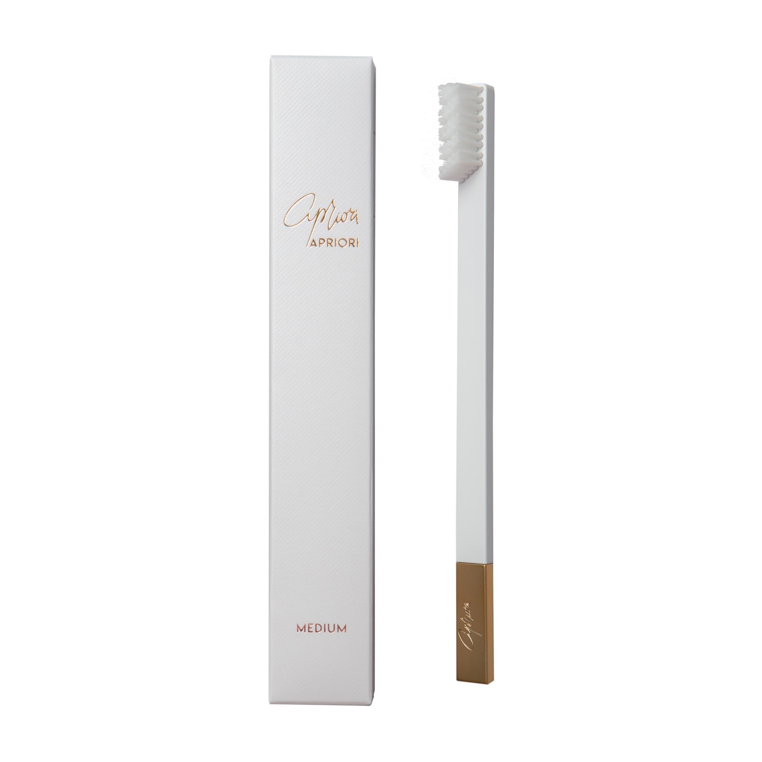 Apriori White Gold Medium Toothbrush One Size