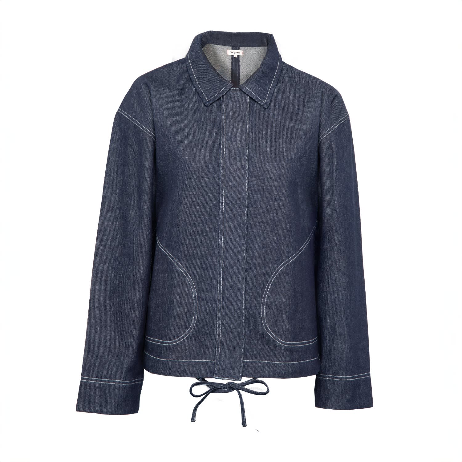 Forty One Women's Blue Nya Oversized Denim Jacket In Blue