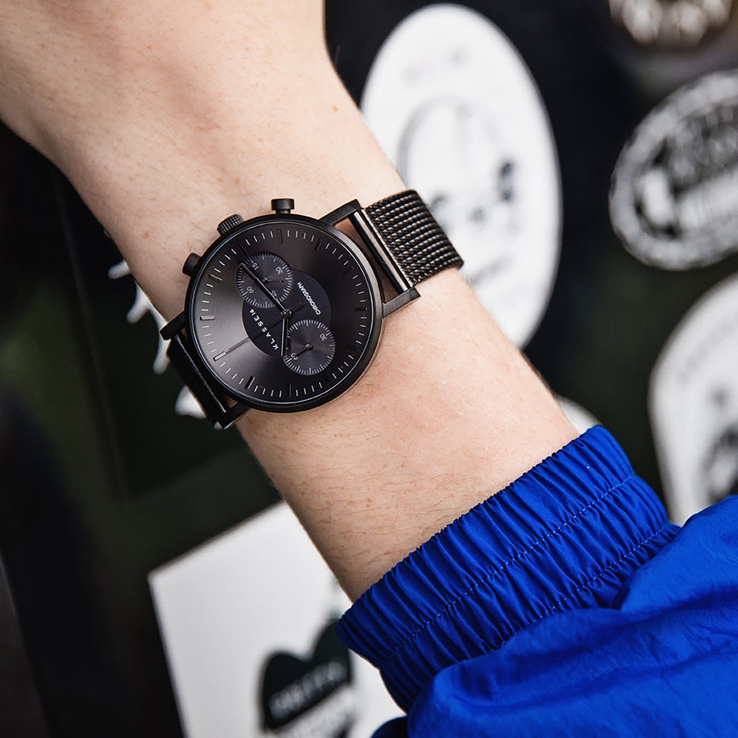 Volare Chronograph Dark Mesh 42Mm by KLASSE14