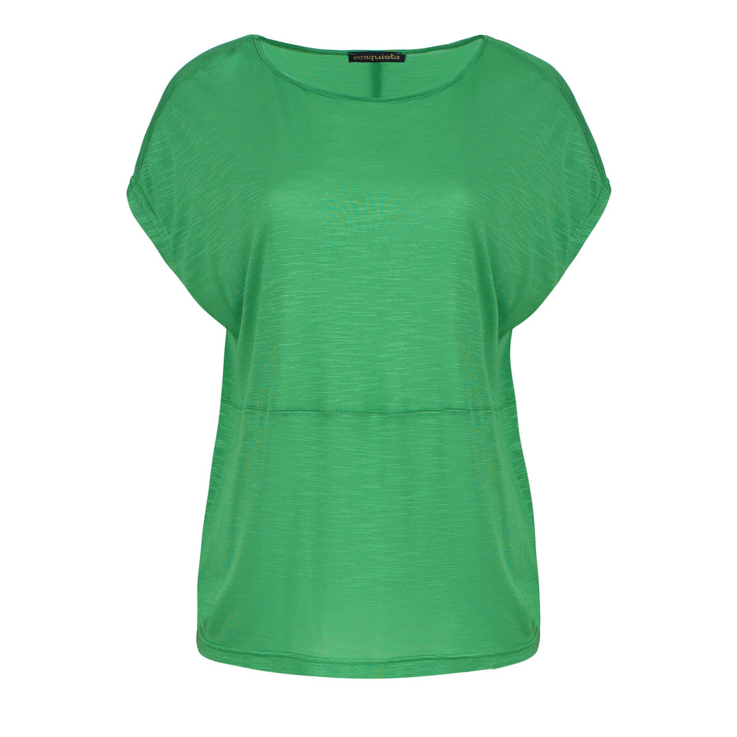 Conquista Women's Green Stretch Jersey Sleeveless Top In Green