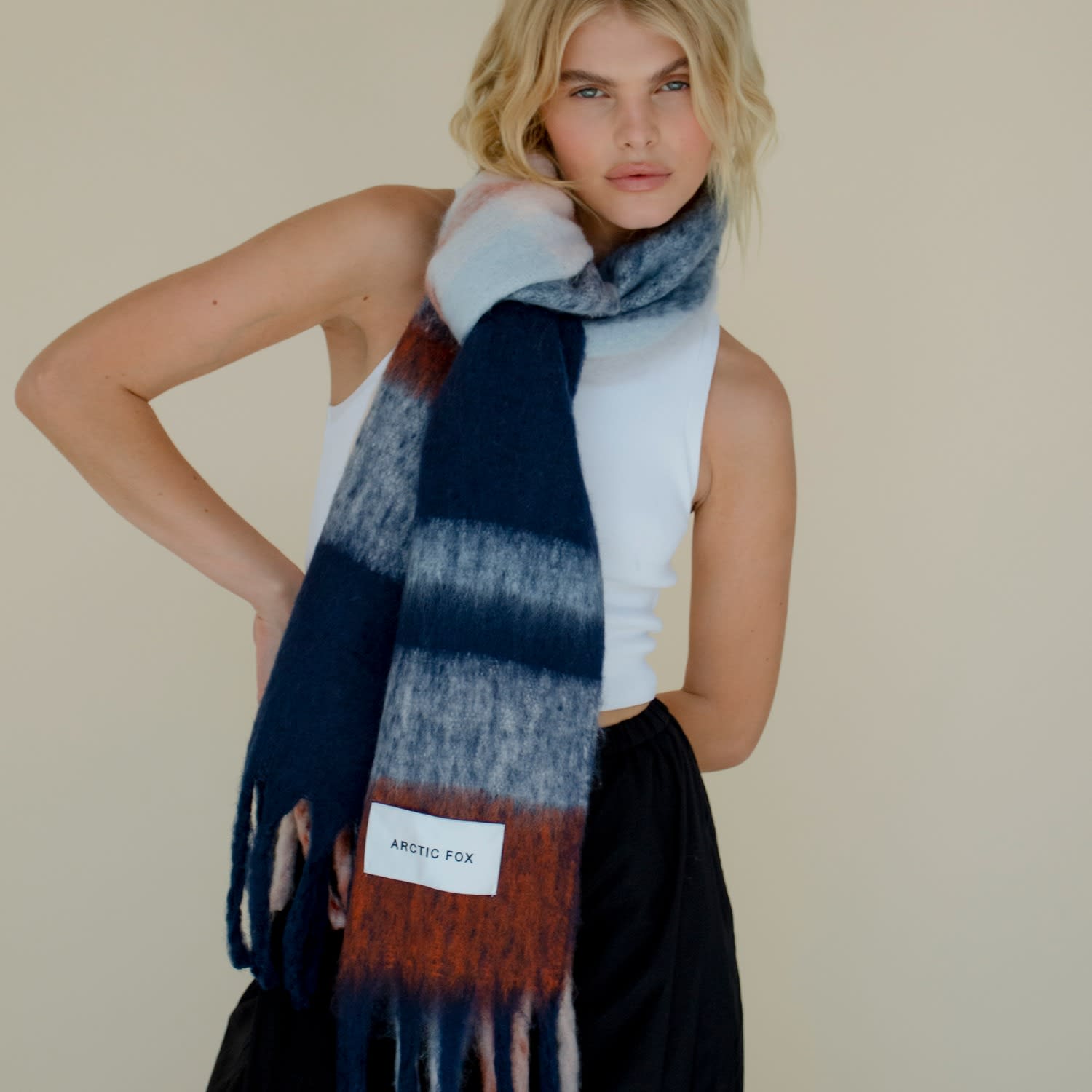 Arctic Fox & Co. The Reykjavik Scarf - Polar White