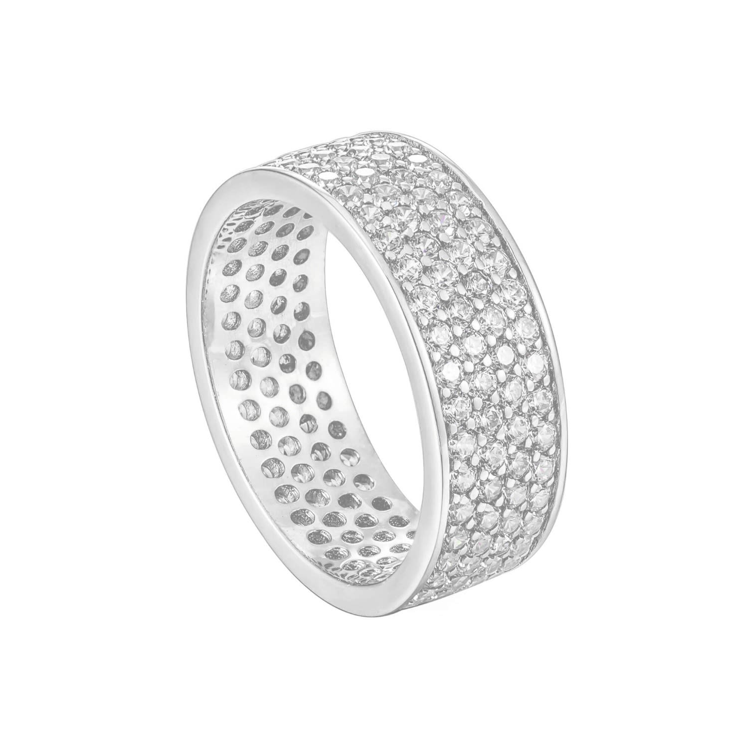 Women’s Ecoated Sterling Silver Thick Pave Ring Seol + Gold