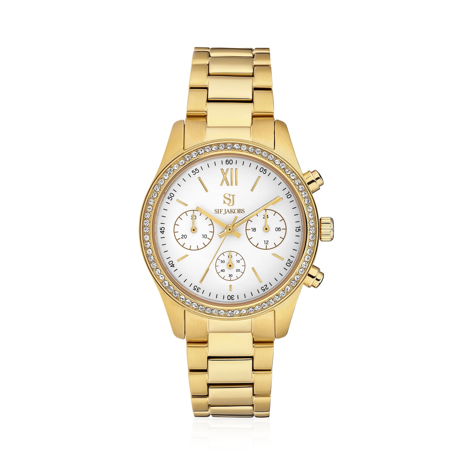 Sif Jakobs Jewellery Men's Watch Domenica - Stainless Steel Gold - White