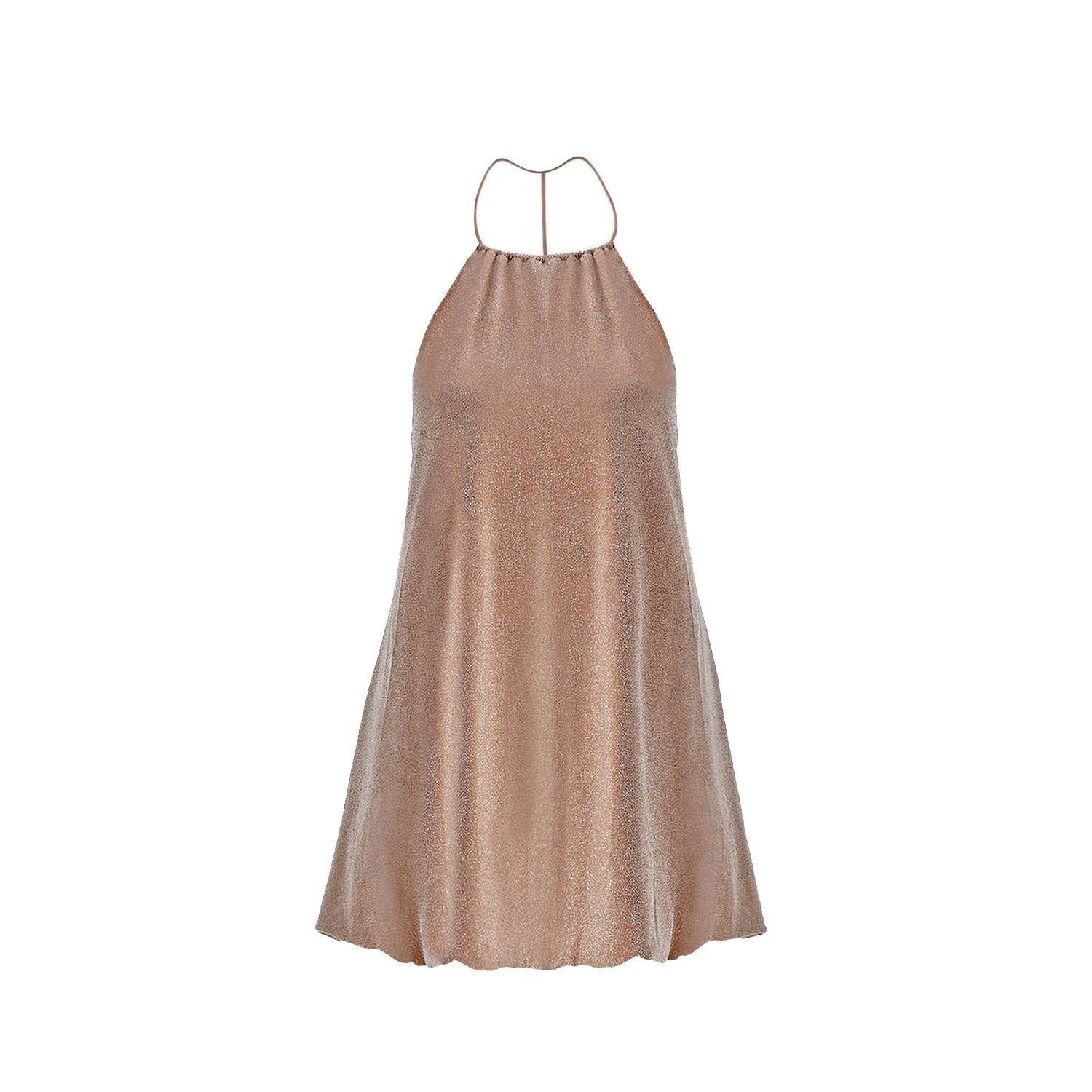 Women&rsquo;s Brown Luna Mini Dress In Beige | Medium | Sellie