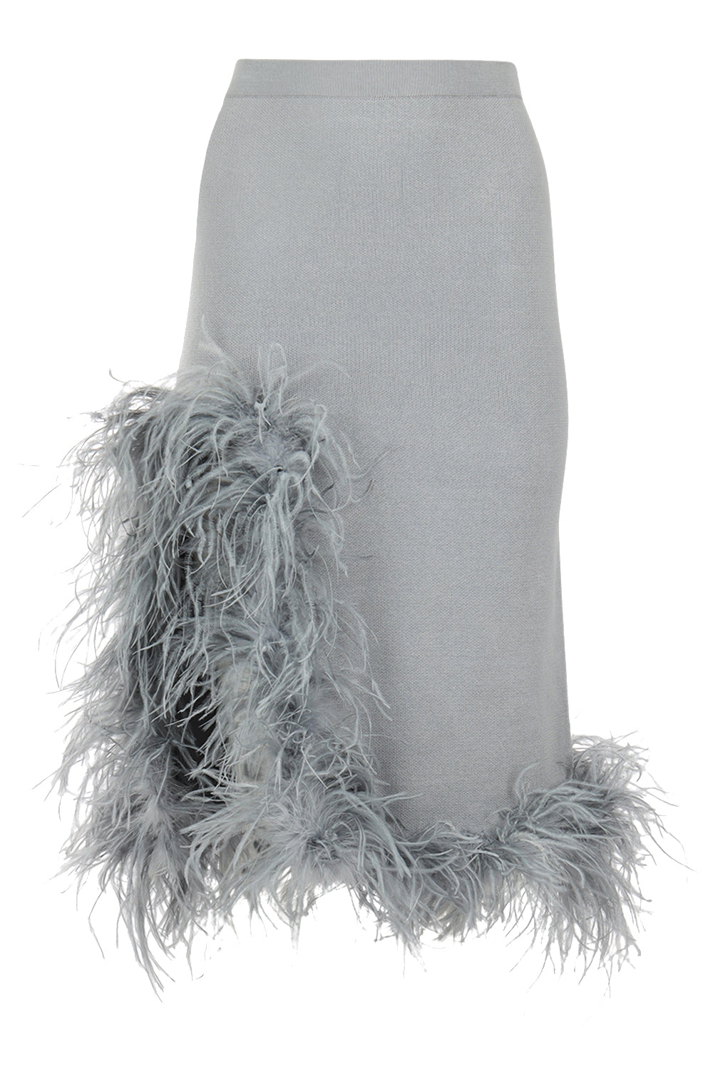Shop Andreeva Women's Grey Knit Skirt