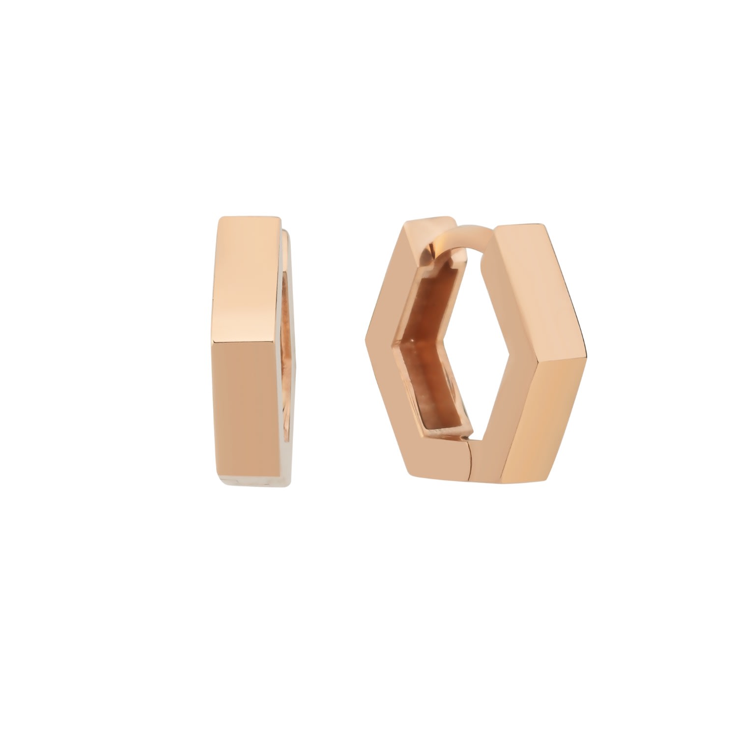 Dime Tribe Men's Rose Gold Slim Earrings