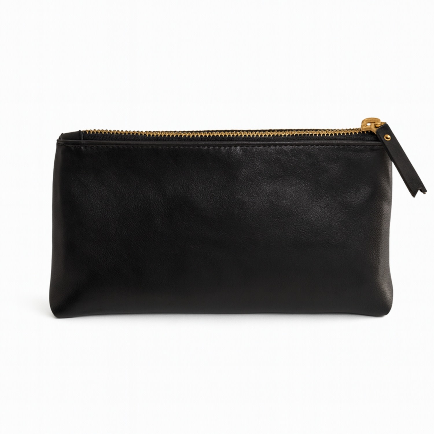 Vida Vida Luxury Black Leather Make-up Bag