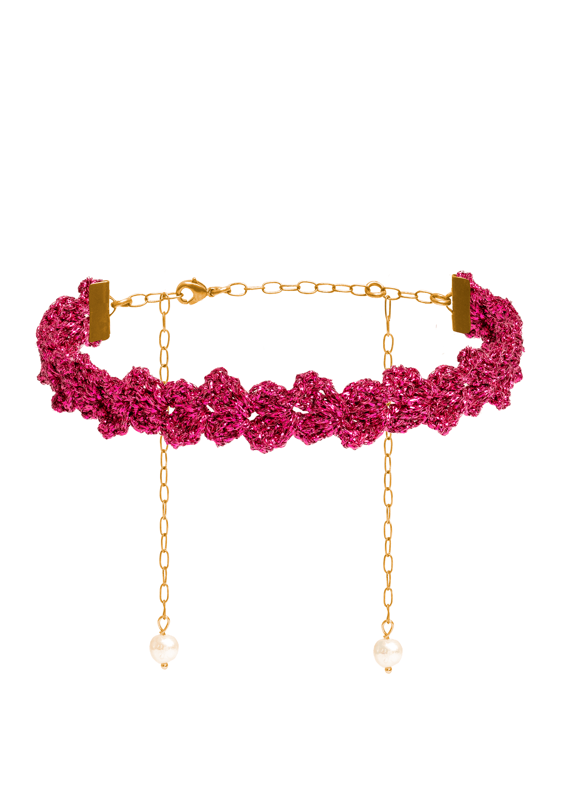 Women’s Pink / Purple Fuchsia Spike Pitiusas Choker Lavani Jewels