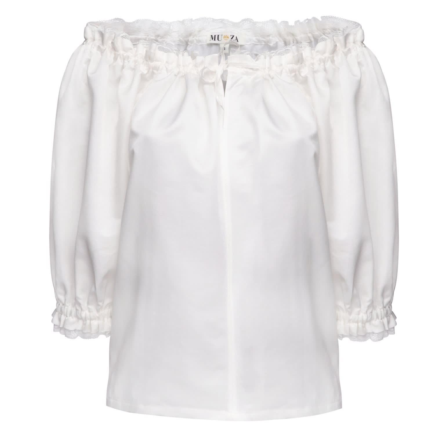 off white satin blouse
