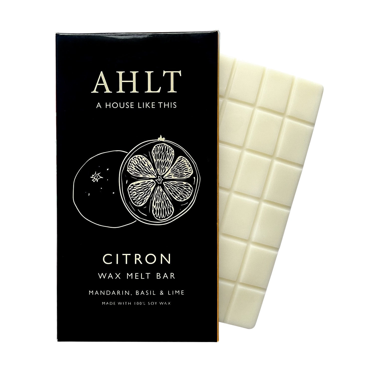 Black Citron - Mandarin, Basil & Lime - Soy Wax Melt Bar One Size A House Like this