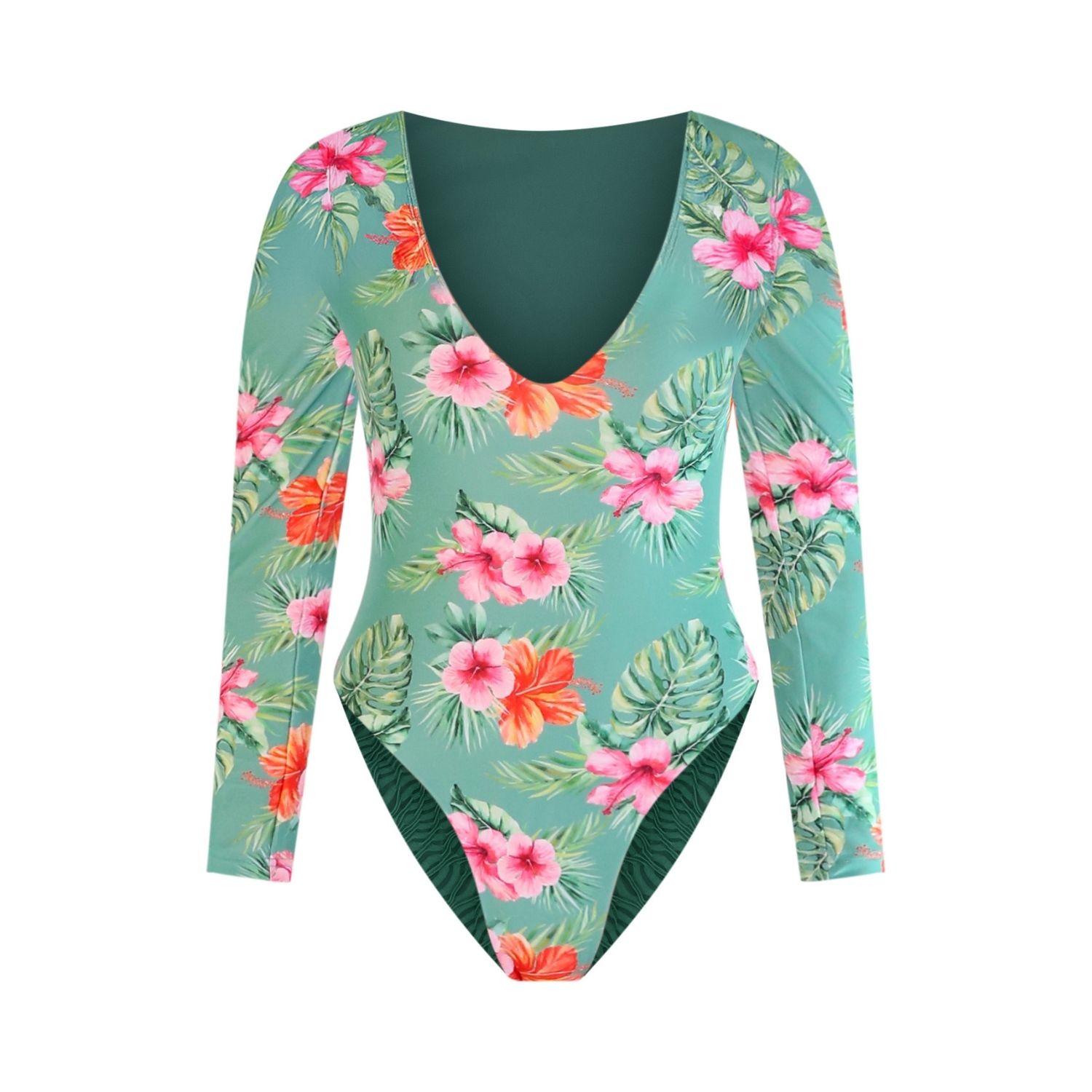 Belletage Swimwear Women's Green Hanalei Surf Suit In Green