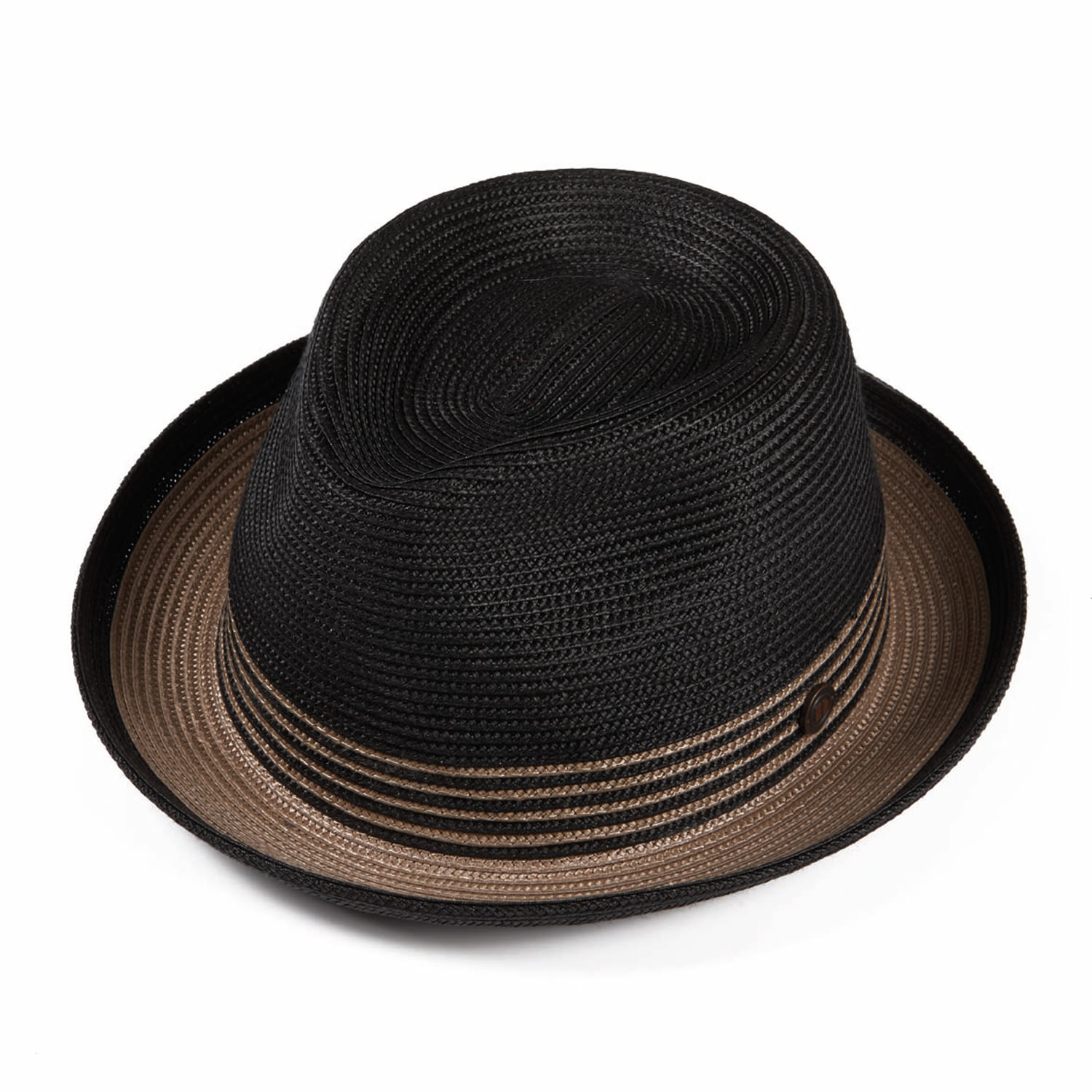 Dasmarca Hats Dasmarca Jordan Black And Beige Two Tone Summer Crushable Hat Packable Hat For Men In Black