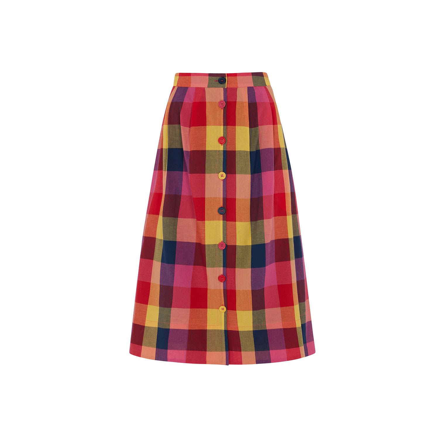 Women’s Brianna Jaipur Plaid Skirt Large Emily and Fin