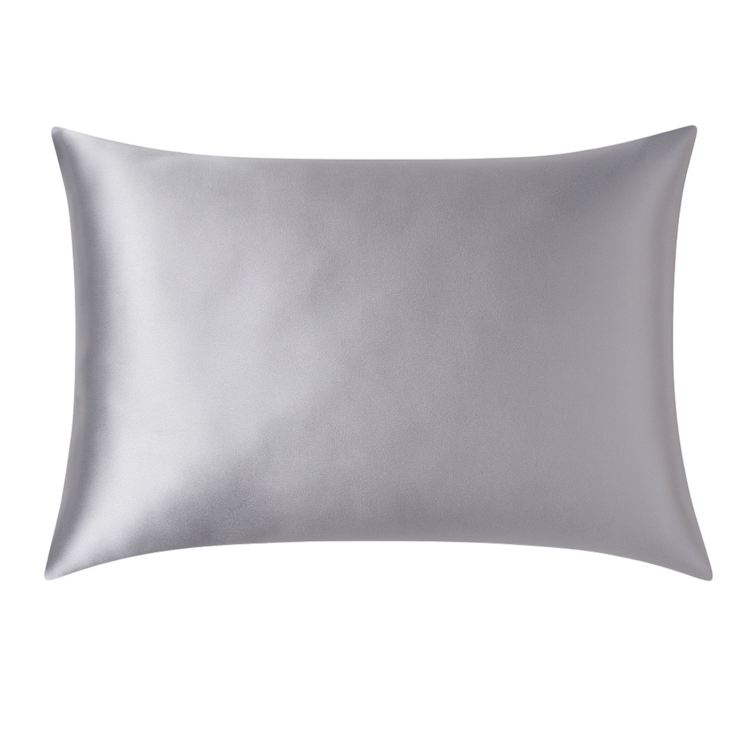 Silk And Bears Silver Grey Mulberry Silk Pillowcase – Pure Silk, Envelope Style In Gray