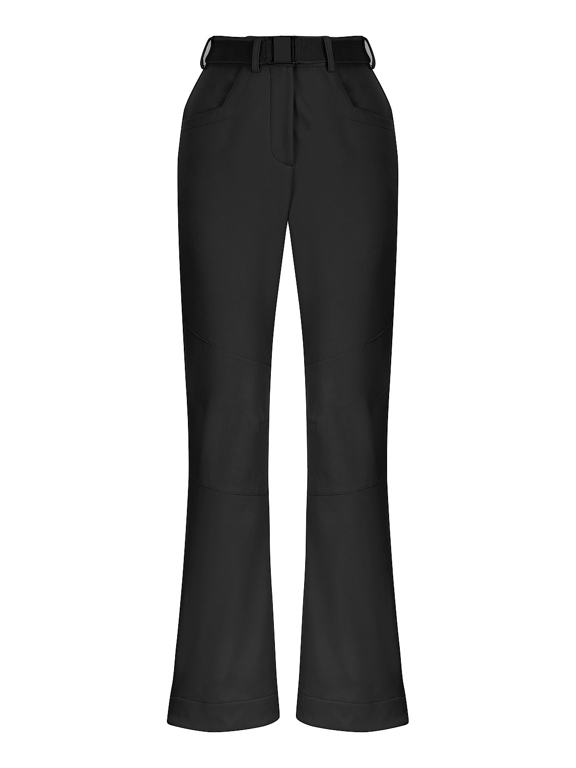 Shop Nocturne Women's Black Belted High-waisted Jeans