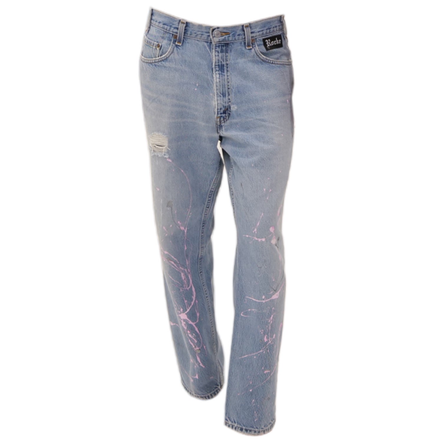 Women’s Levi Jeans With Pink Pockets Small Rocke