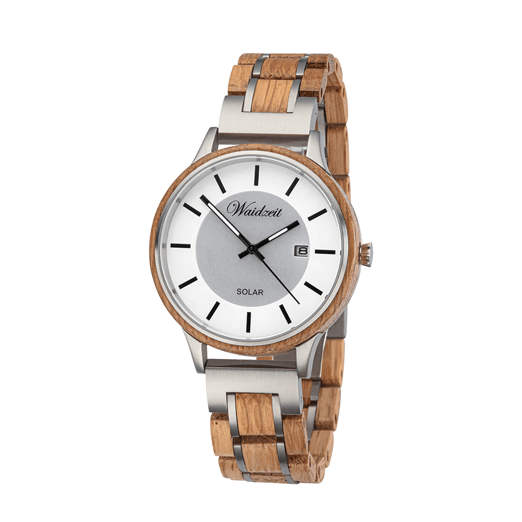 Men’s Grey / Brown Barrique Solar Watch Waidzeit