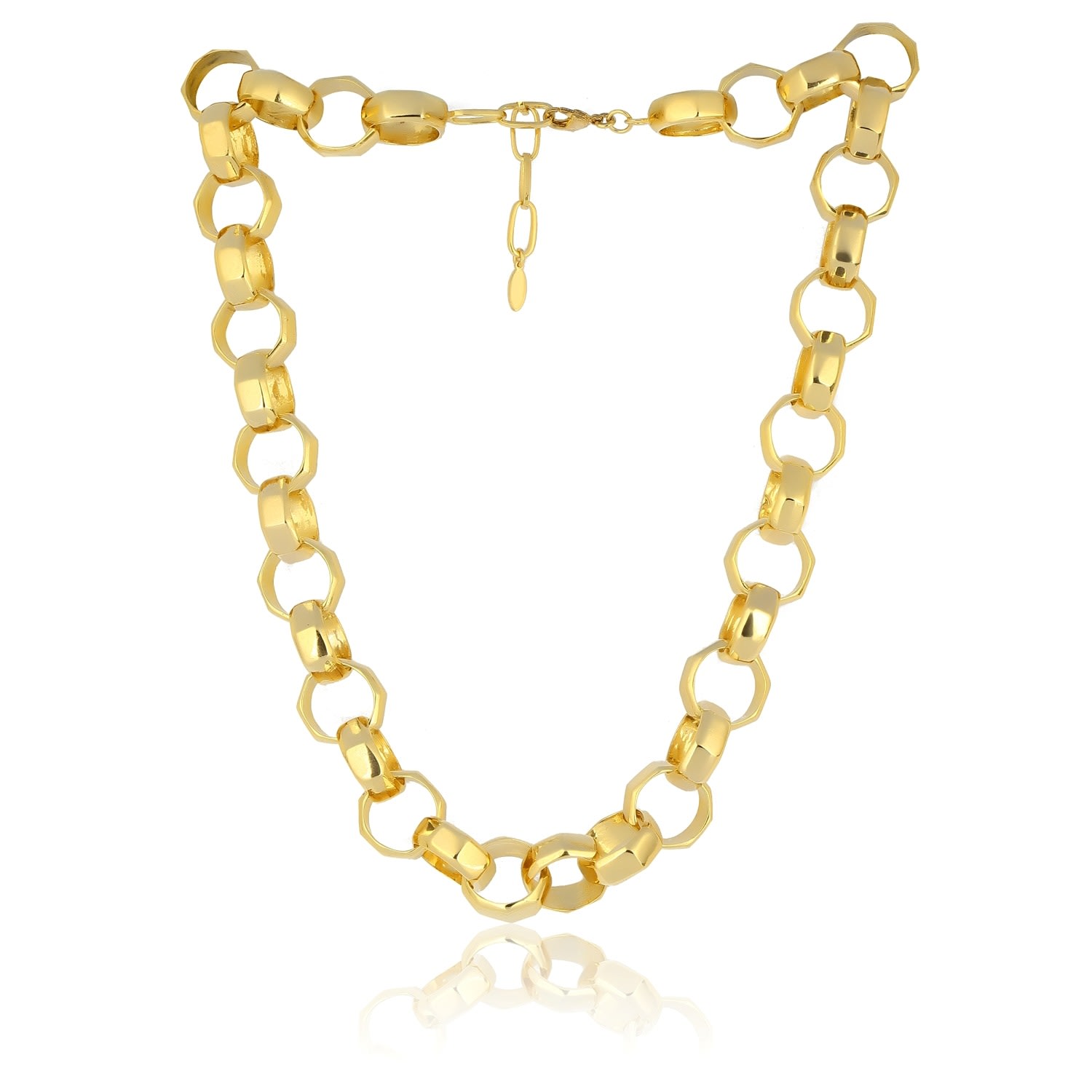 Women’s Gold Octagon Chain Necklace Maison Soula