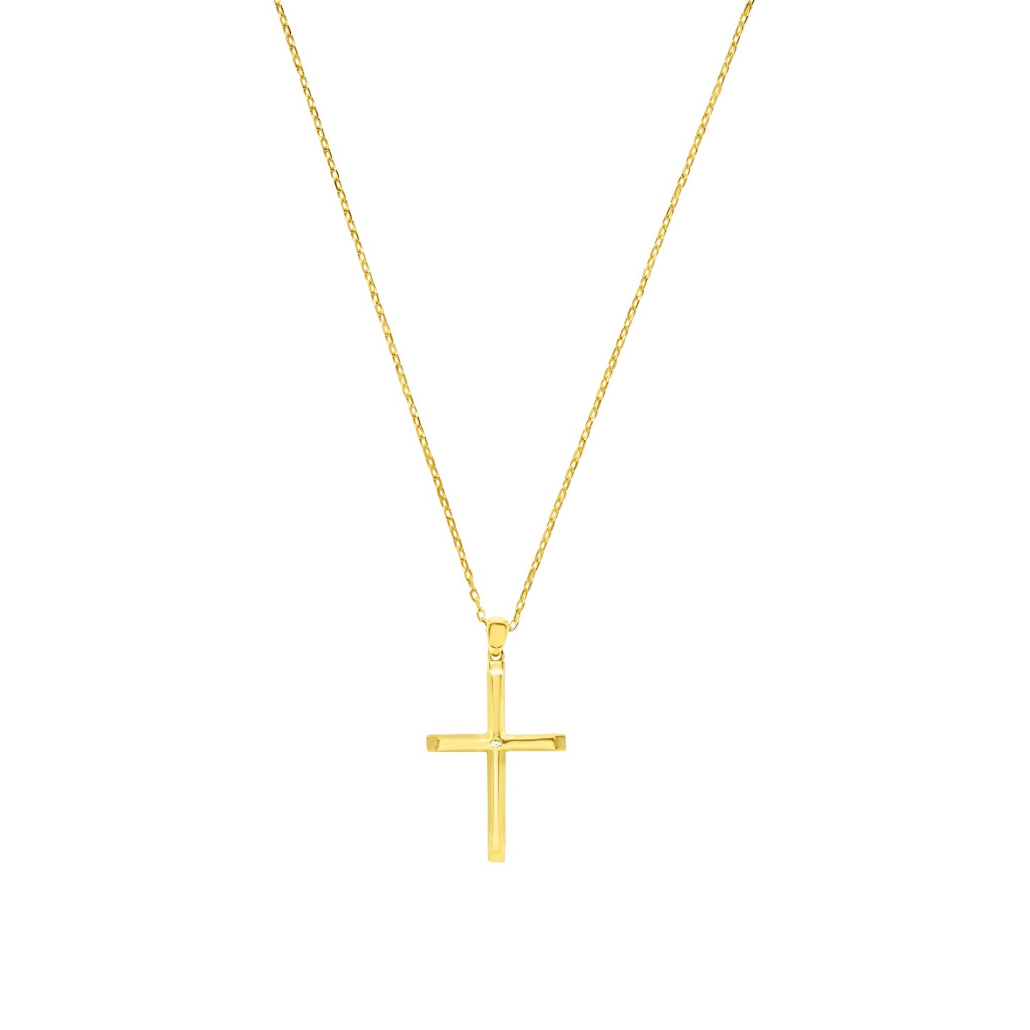 Zelveti Women's Gold Cross Pendant Necklace